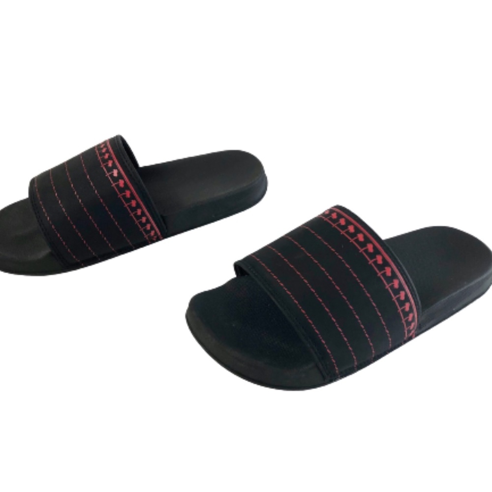 In-N-Out Burger Slides Shoes Drink Cup Black Rare Discontinued Sz 7.5 (38)